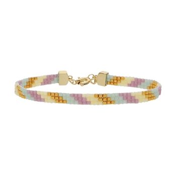 Nuni Copenhagen Lisa armbånd i forgyldt Pastel Cream